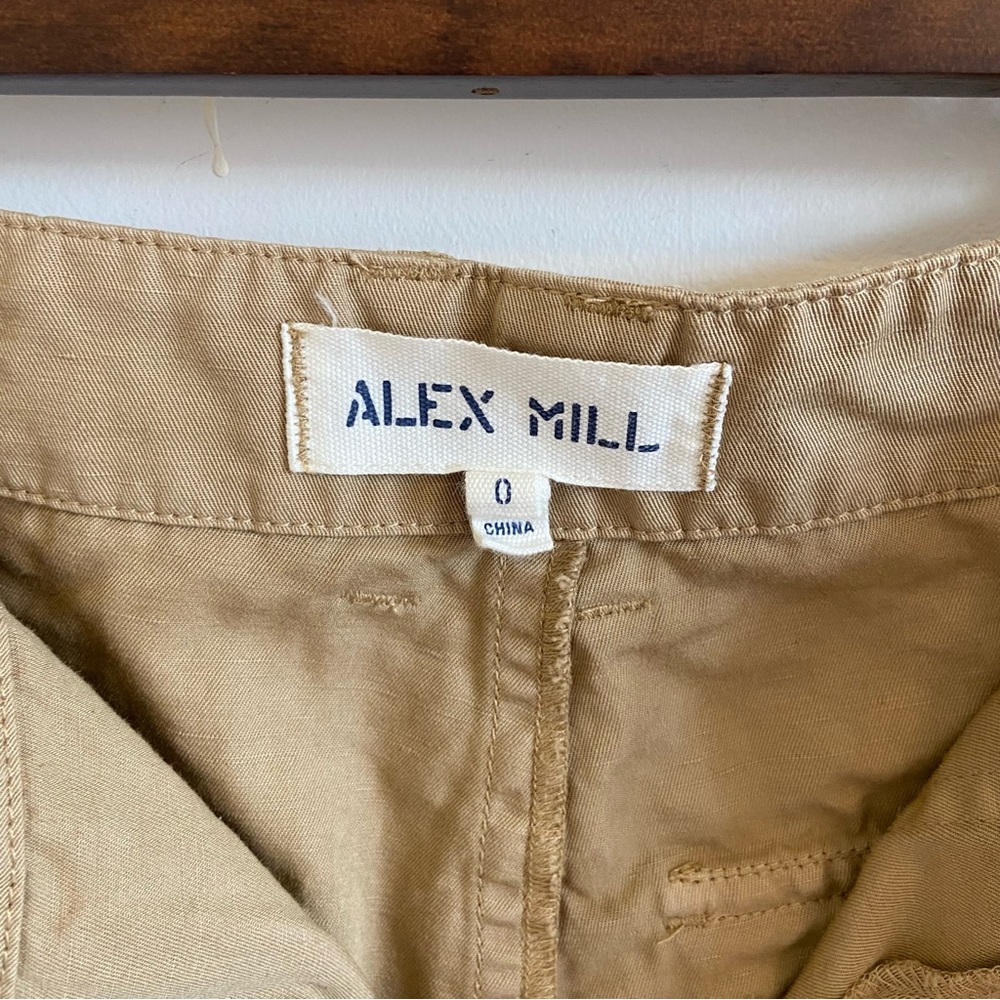 Alex Mill Neil Utility Straight Leg Linen‎ Blend Pant Size 0 - Picture 6 of 15